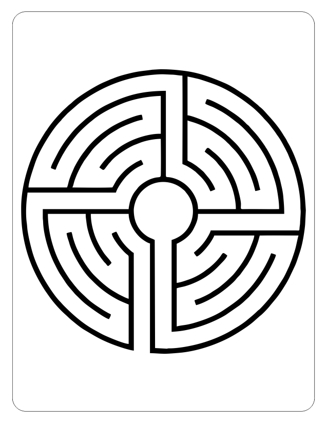 labyrinth, finger labyrinth, mindfulness, meditation, stress management, anxiety management, attention deficit management