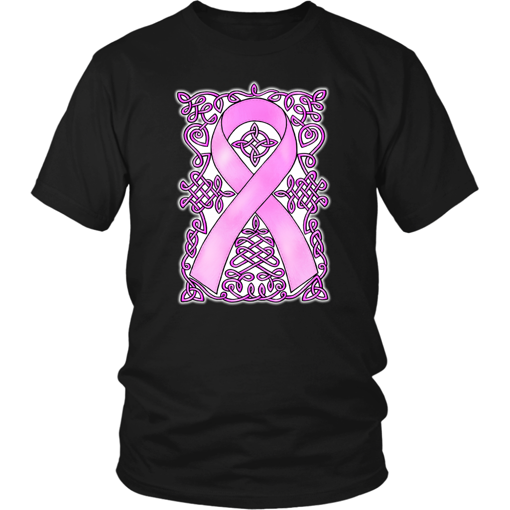 Celtic Art Awareness Ribbon Tee - Pink
