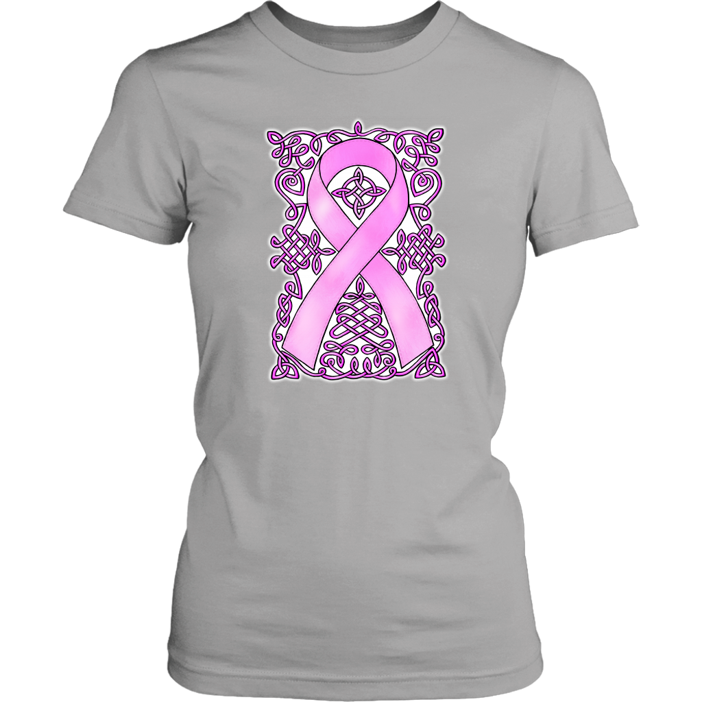 Celtic Art Awareness Ribbon Women's Tee - Pink