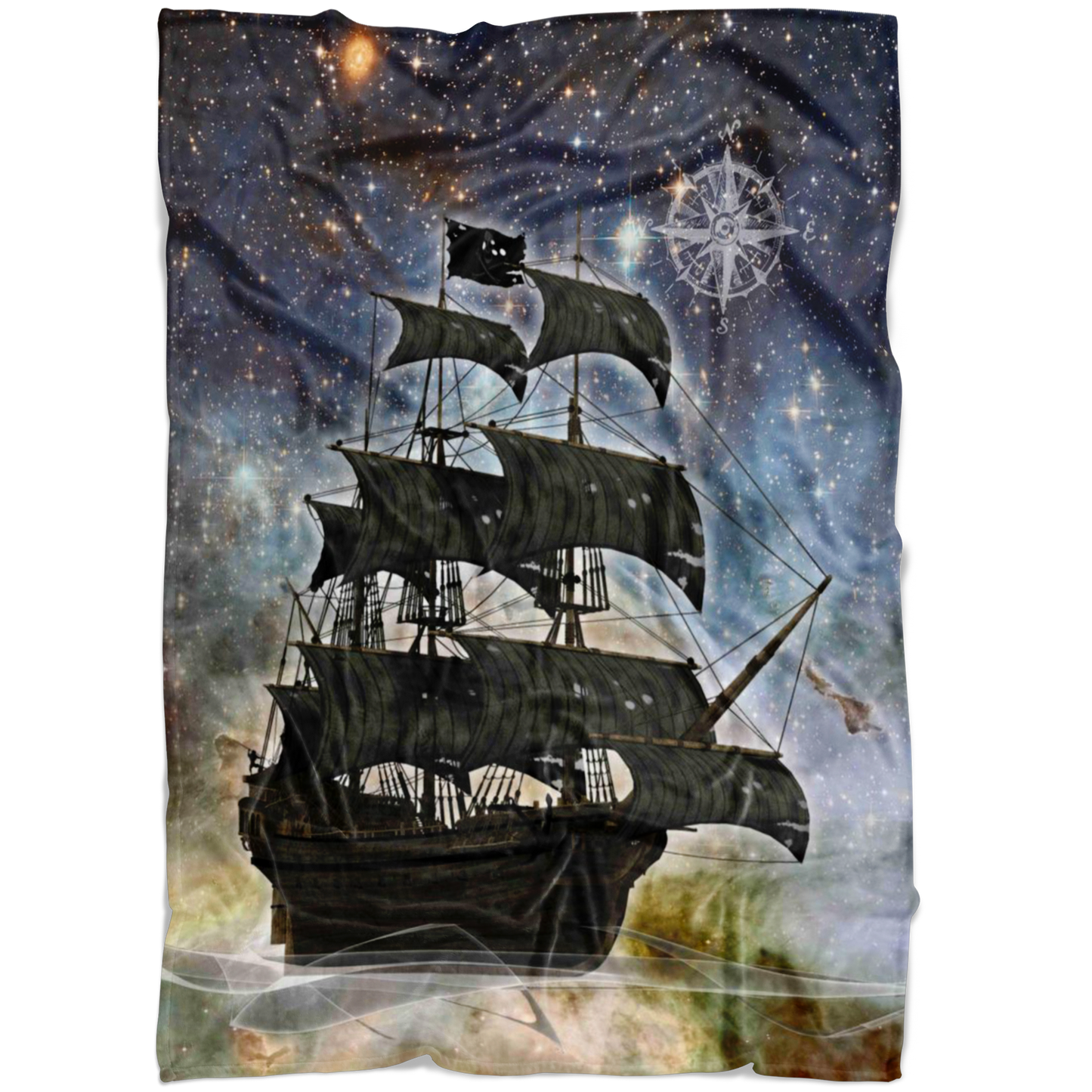 ghost ship, ghost tall ship, pirate ship, pirate art, nebula, pirate tall ship, pirates carribean, pirate star, galaxy, tall ship, compass rose, nautical, pirate captain, pirate wench, pirate scallywag