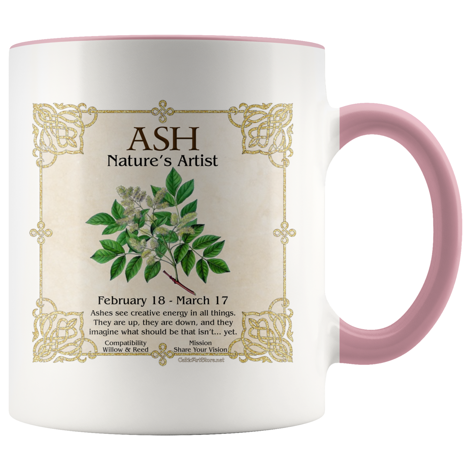 celtic tree zodiac, celtic zodiac, celtic zodiac rowan, celtic zodiac, ash, celtic zodiac alder, celtic zodiac willow, celtic zodiac hawthorn, celtic zodiac oak, celtic zodiac holly, celtic zodiac hazel, celtic zodiac vine, celtic zodiac ivy,  celtic zodiac reed, celtic zodiac elder,  celtic zodiac birch, celtic zodiac coffee mug, celtic zodiac accent mug, celtic knotwork mug,