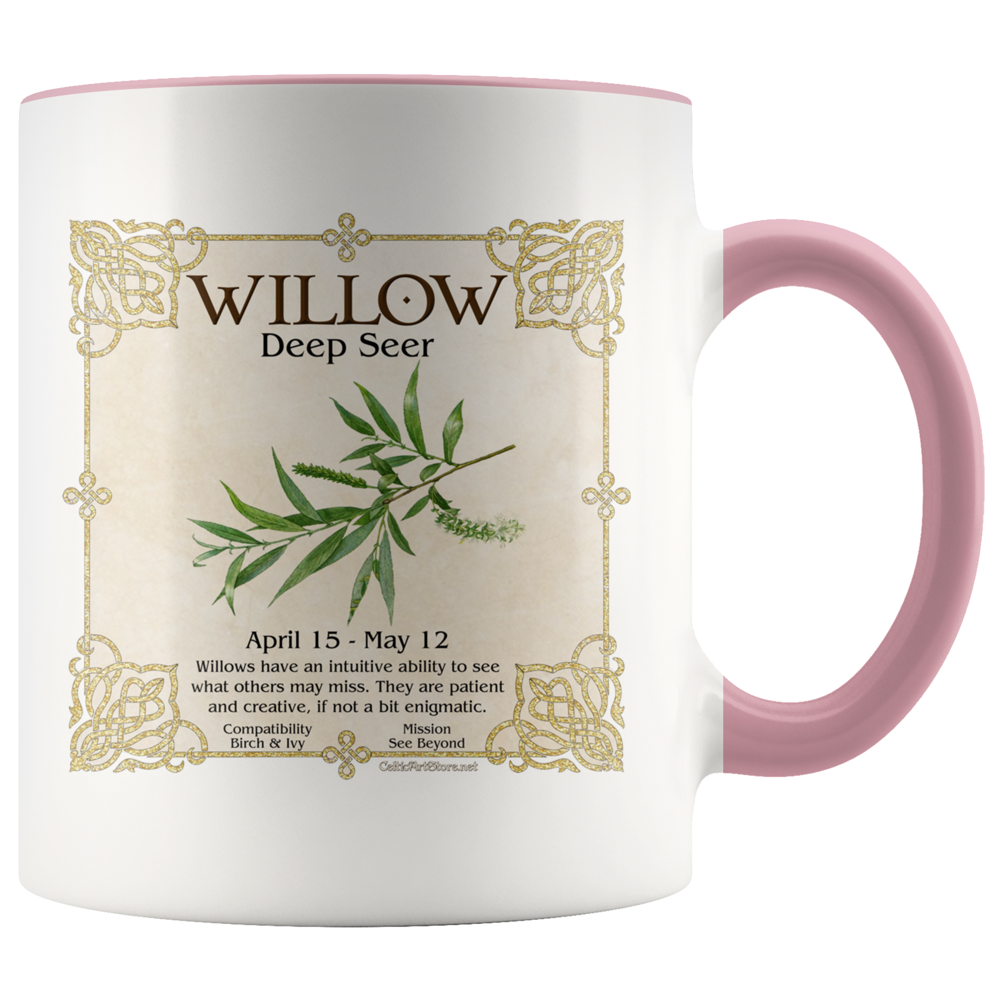celtic tree zodiac, celtic zodiac, celtic zodiac rowan, celtic zodiac, ash, celtic zodiac alder, celtic zodiac willow, celtic zodiac hawthorn, celtic zodiac oak, celtic zodiac holly, celtic zodiac hazel, celtic zodiac vine, celtic zodiac ivy,  celtic zodiac reed, celtic zodiac elder,  celtic zodiac birch, celtic zodiac coffee mug, celtic zodiac accent mug, celtic knotwork mug,