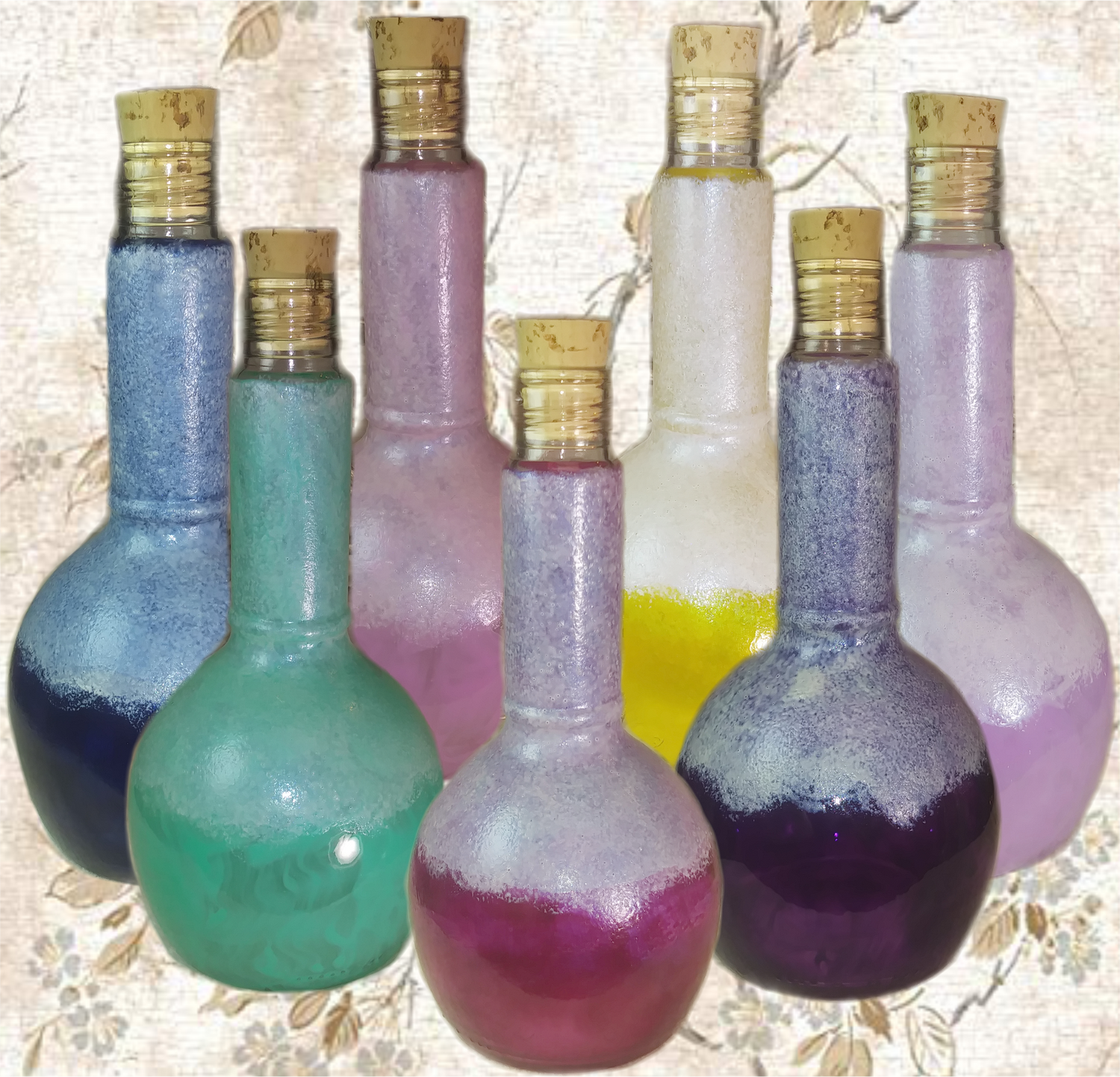 Hand-Painted Bottles