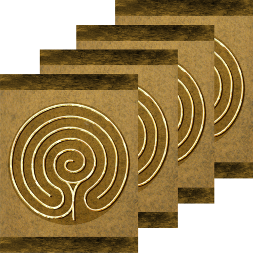 Finger Labyrinth Activity Pages Pack 4: Mindful Tracing Art