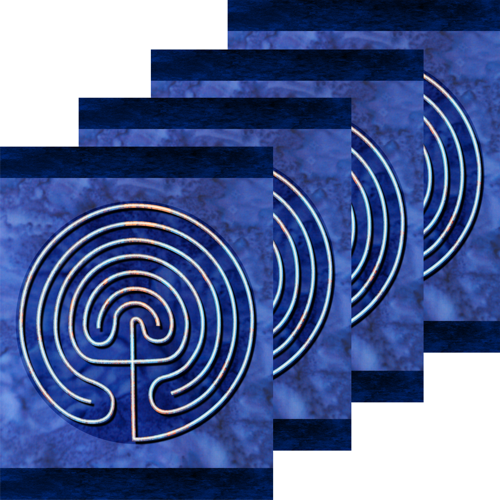 Finger Labyrinth Activity Pages Pack 4: Mindful Tracing Art