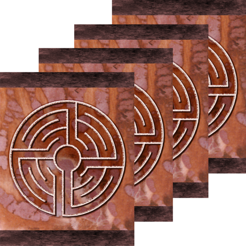 Finger Labyrinth Activity Pages Pack 4: Mindful Tracing Art