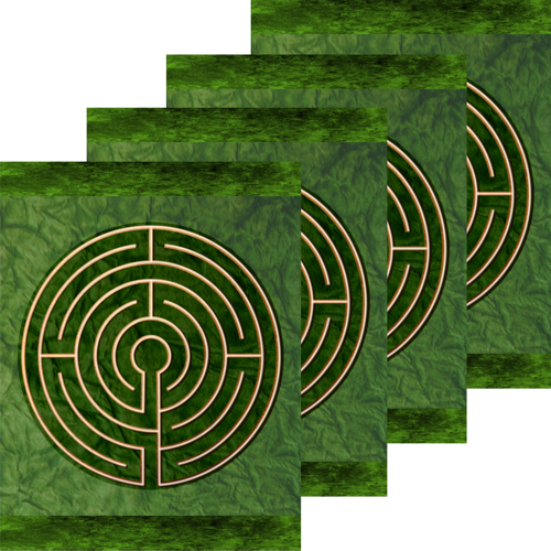 Finger Labyrinth Activity Pages Pack 4: Mindful Tracing Art