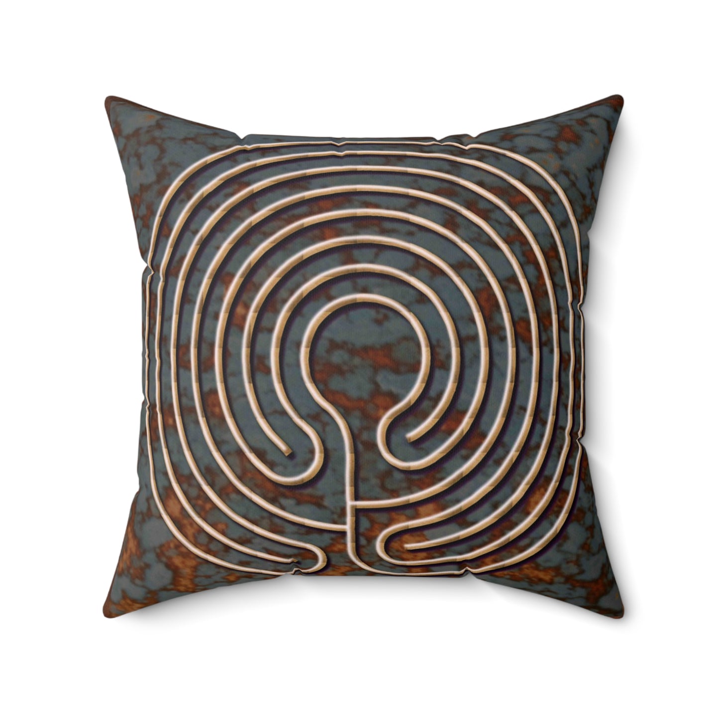 Kindos Labyrinth Faux Suede Pillow