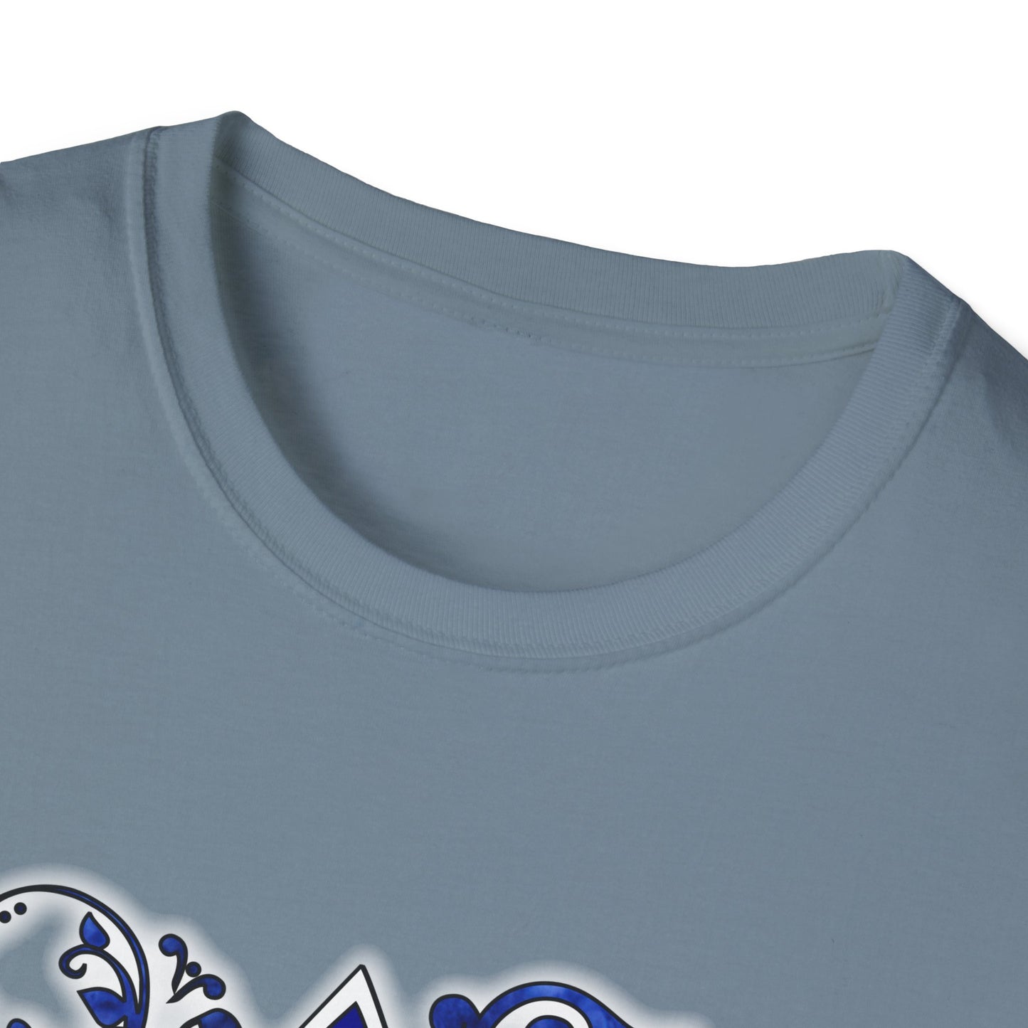 Denim Flower Star of David - Softstyle Unisex Tee