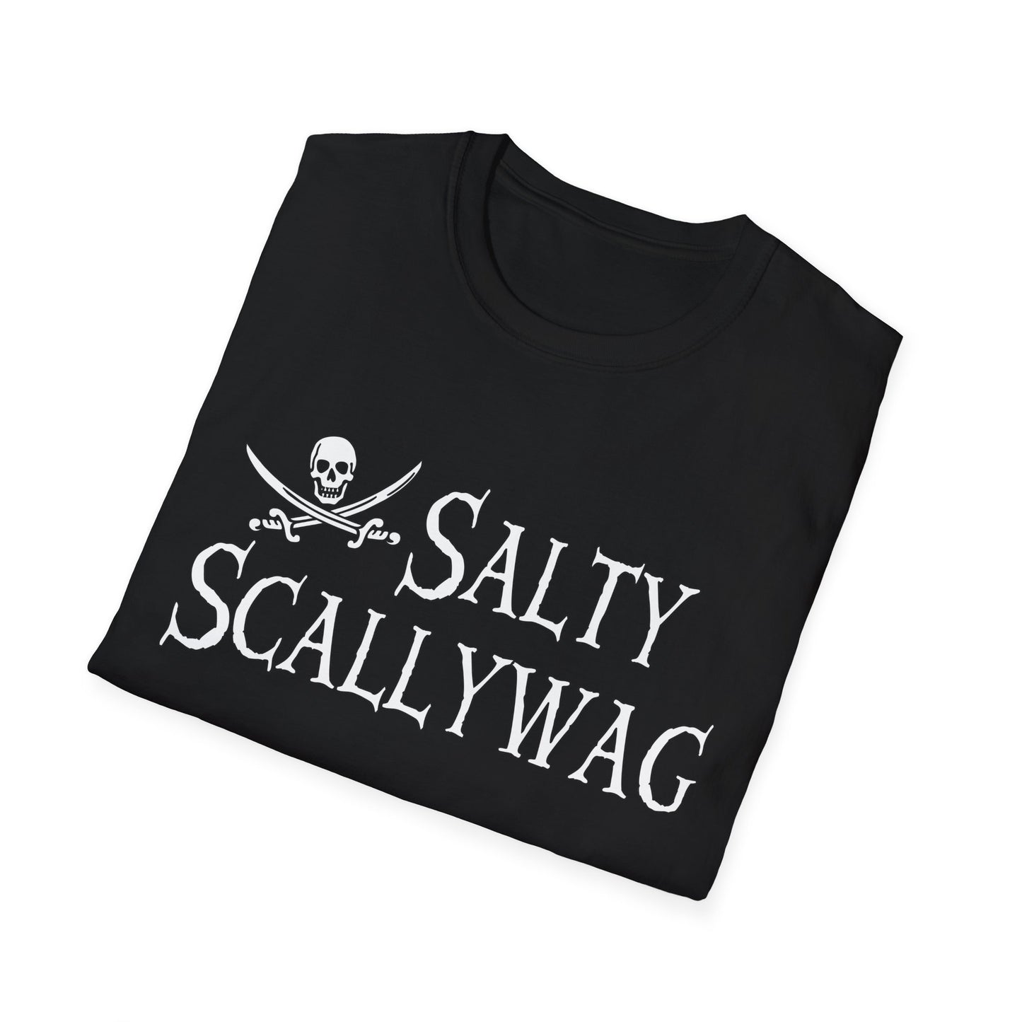 Jolly Roger Salty Scallywag Unisex Pirate T-Shirt