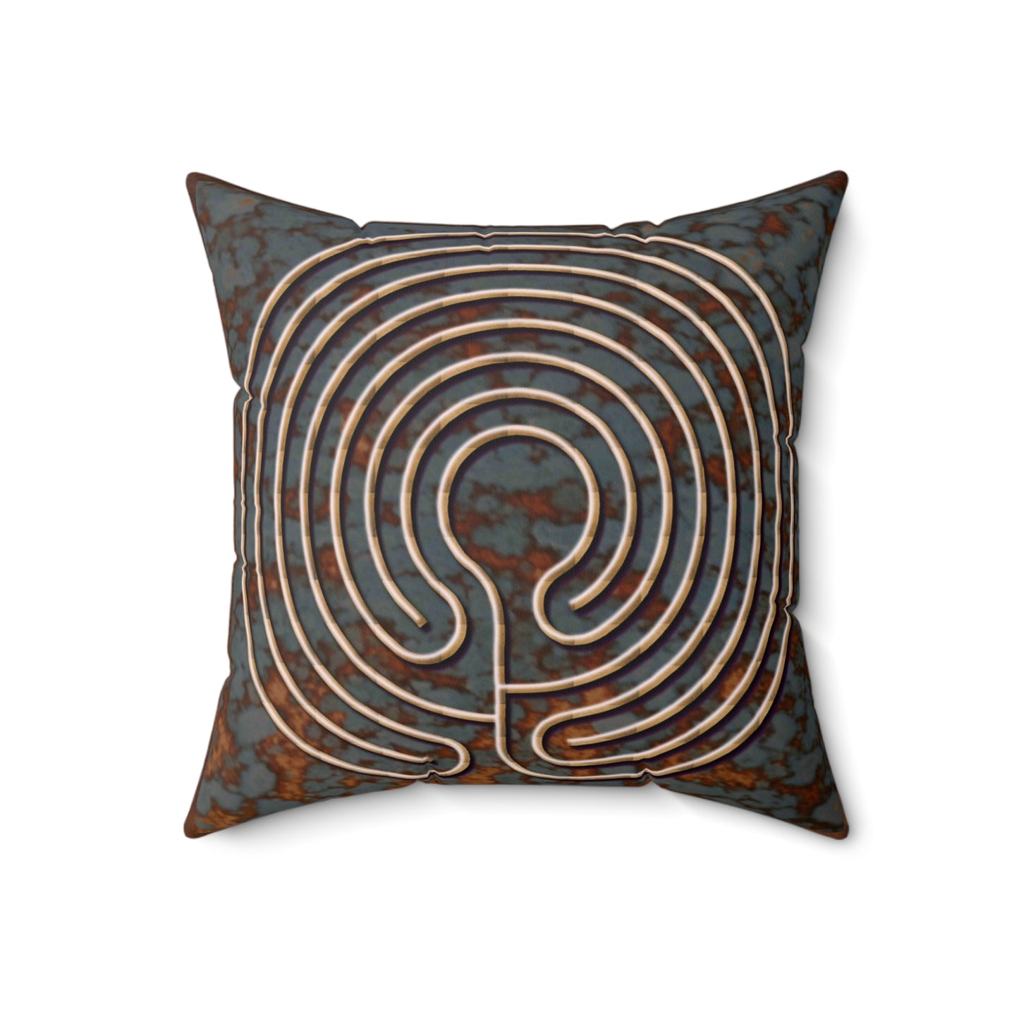 Kindos Labyrinth Faux Suede Pillow