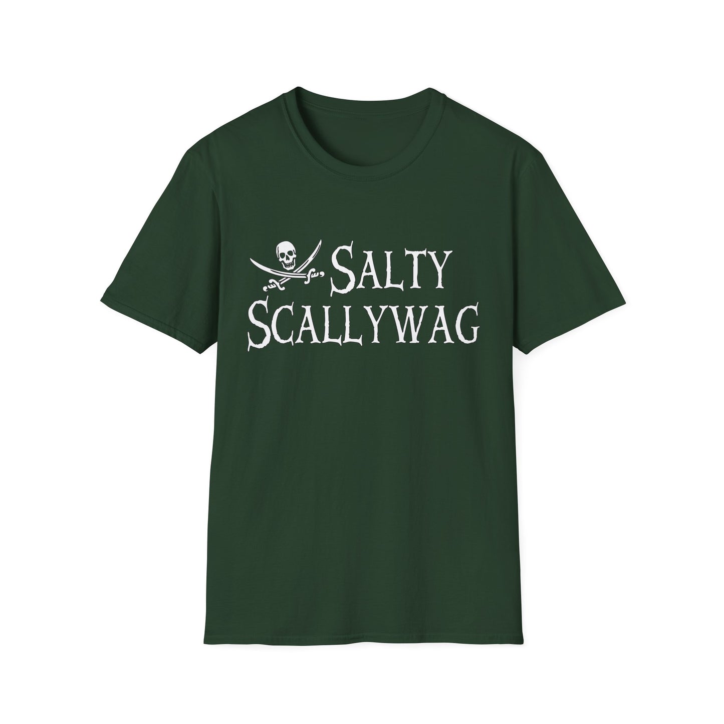 Jolly Roger Salty Scallywag Unisex Pirate T-Shirt