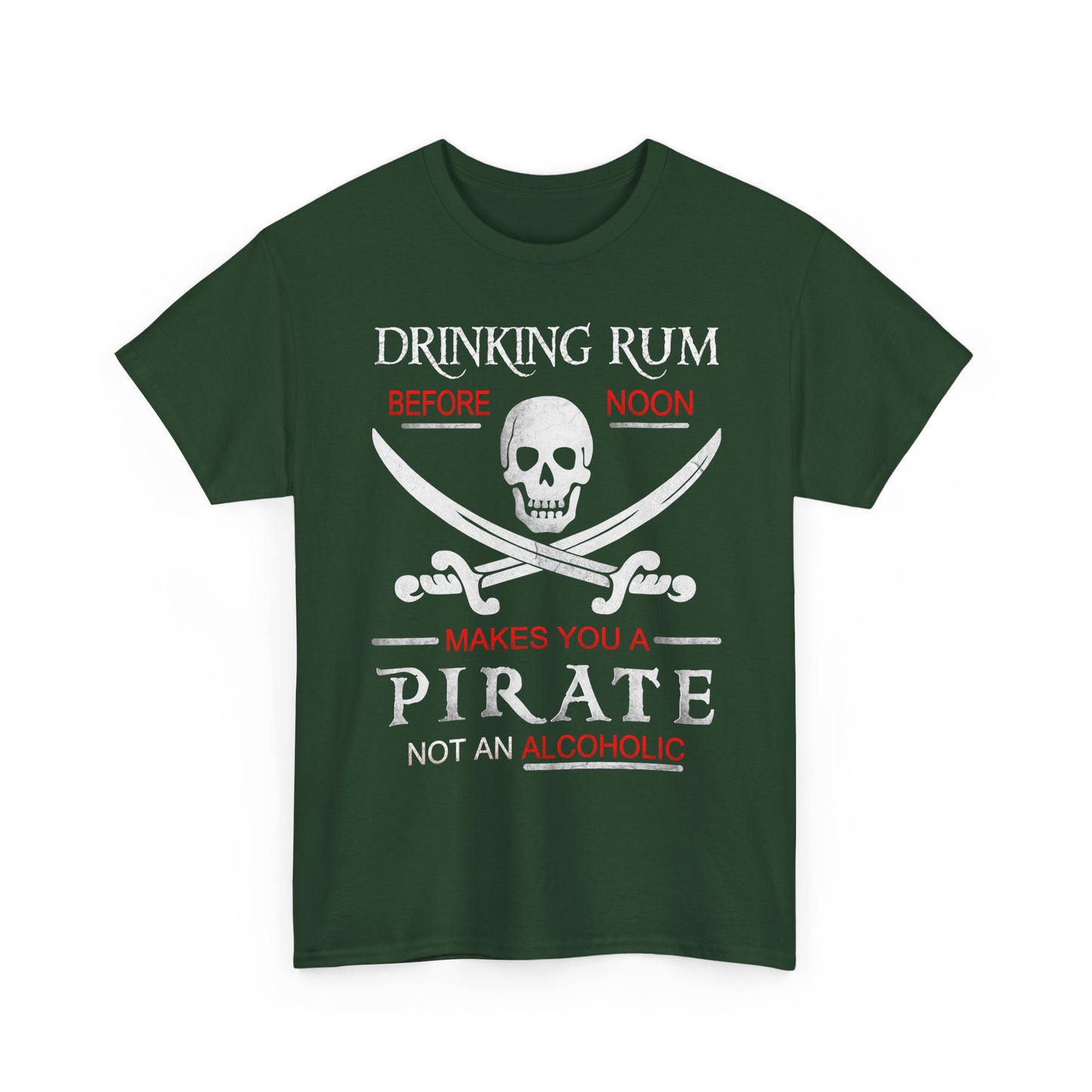 Drinking Rum Before Noon Unisex Pirate Tee