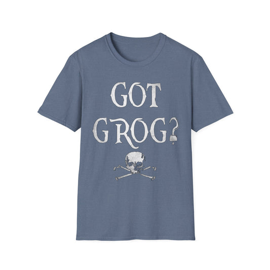 Got Grog? Unisex Heathered Softstyle Pirate T-Shirt