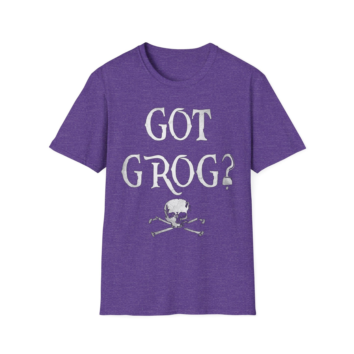 Got Grog? Unisex Heathered Softstyle Pirate T-Shirt