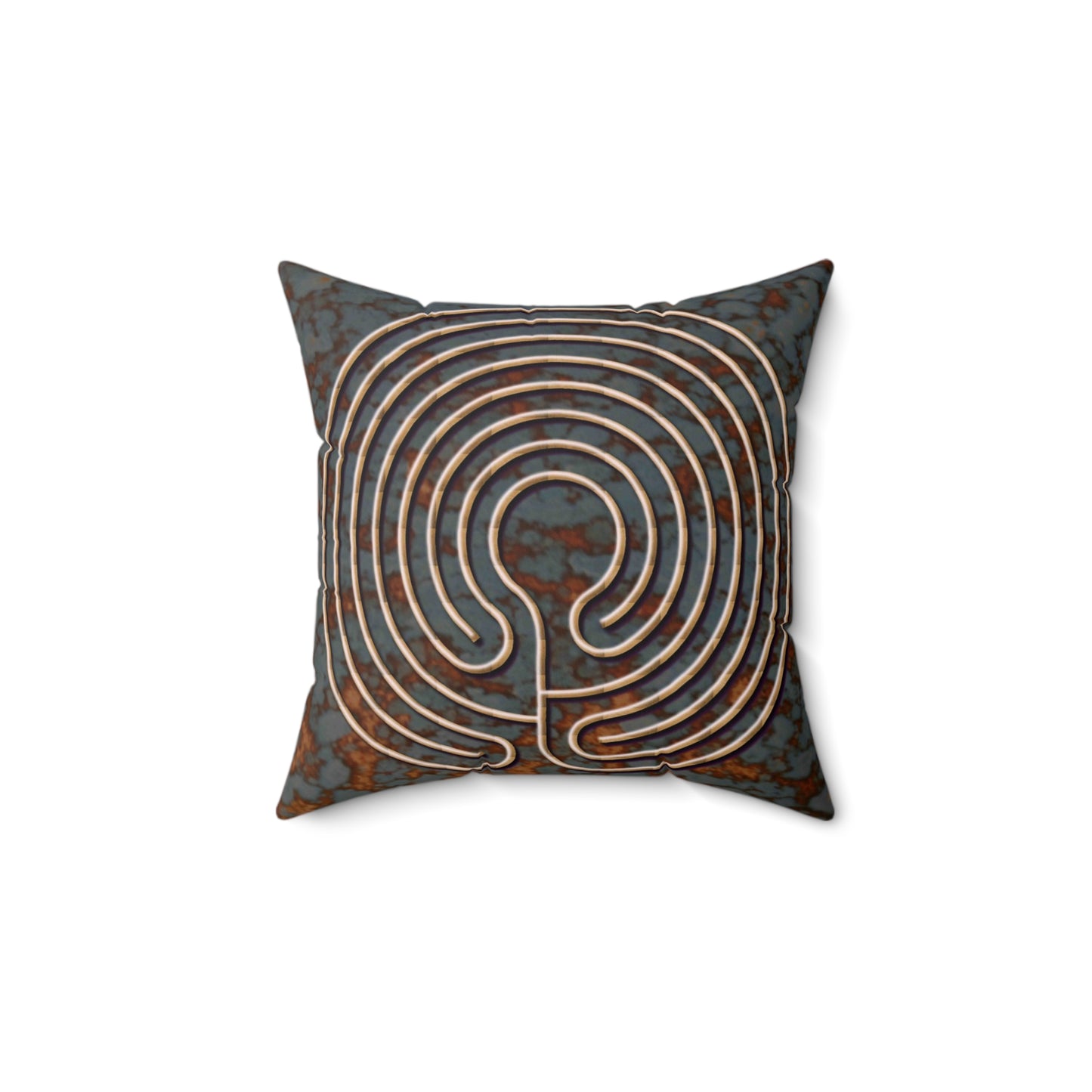 Kindos Labyrinth Faux Suede Pillow