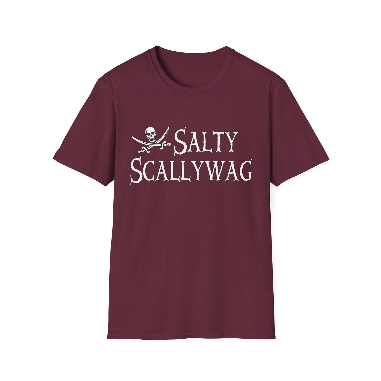 Jolly Roger Salty Scallywag Unisex Pirate T-Shirt