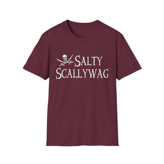Jolly Roger Salty Scallywag Unisex Pirate T-Shirt