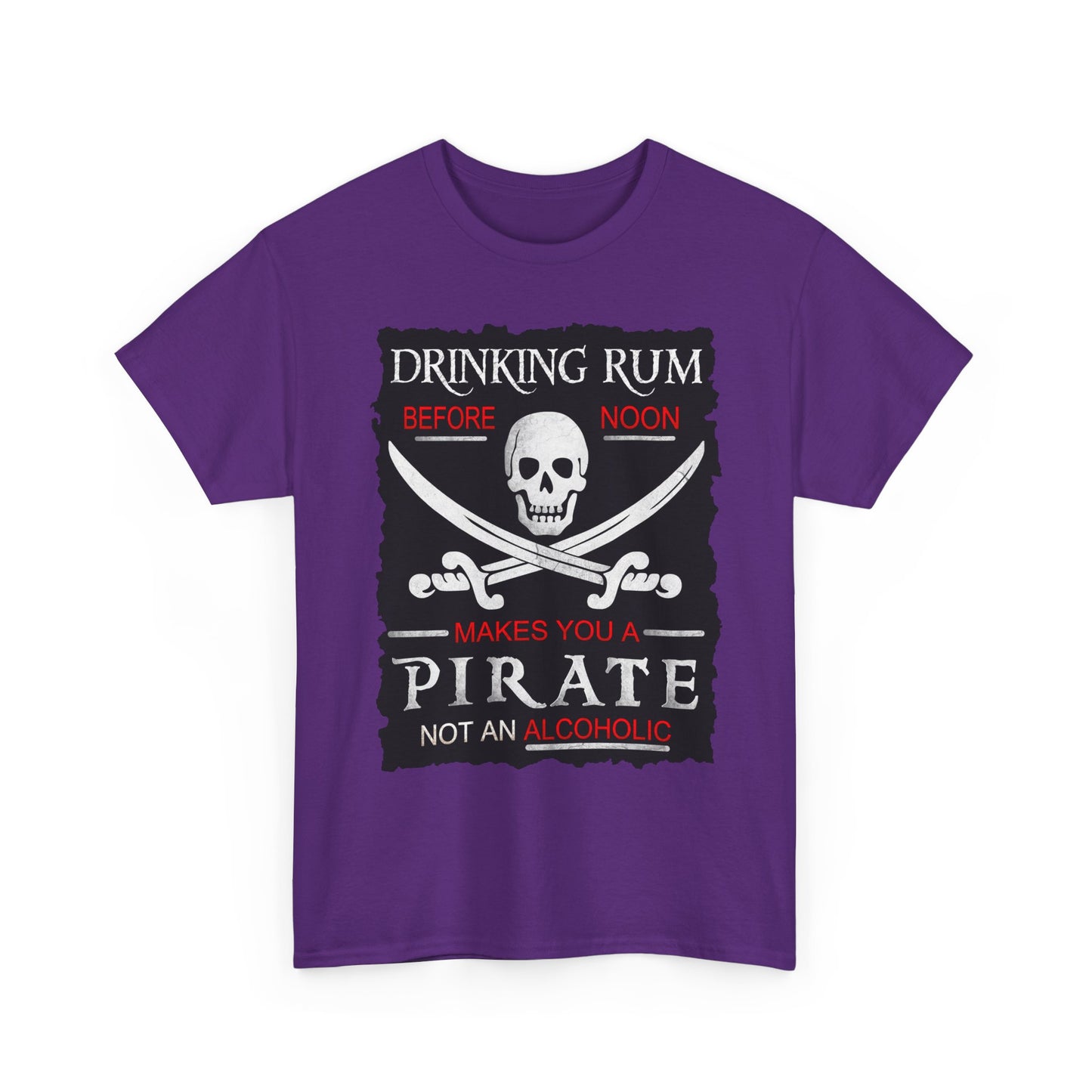 Drinking Rum Before Noon Unisex Pirate Tee - Torn Page