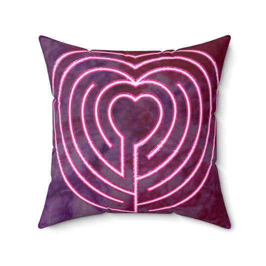 Double Labyrinth Therapy Pillow - Heart-Poitiers