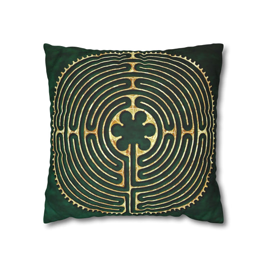 Double Labyrinth Pillowcase - Chartres-Abingdon