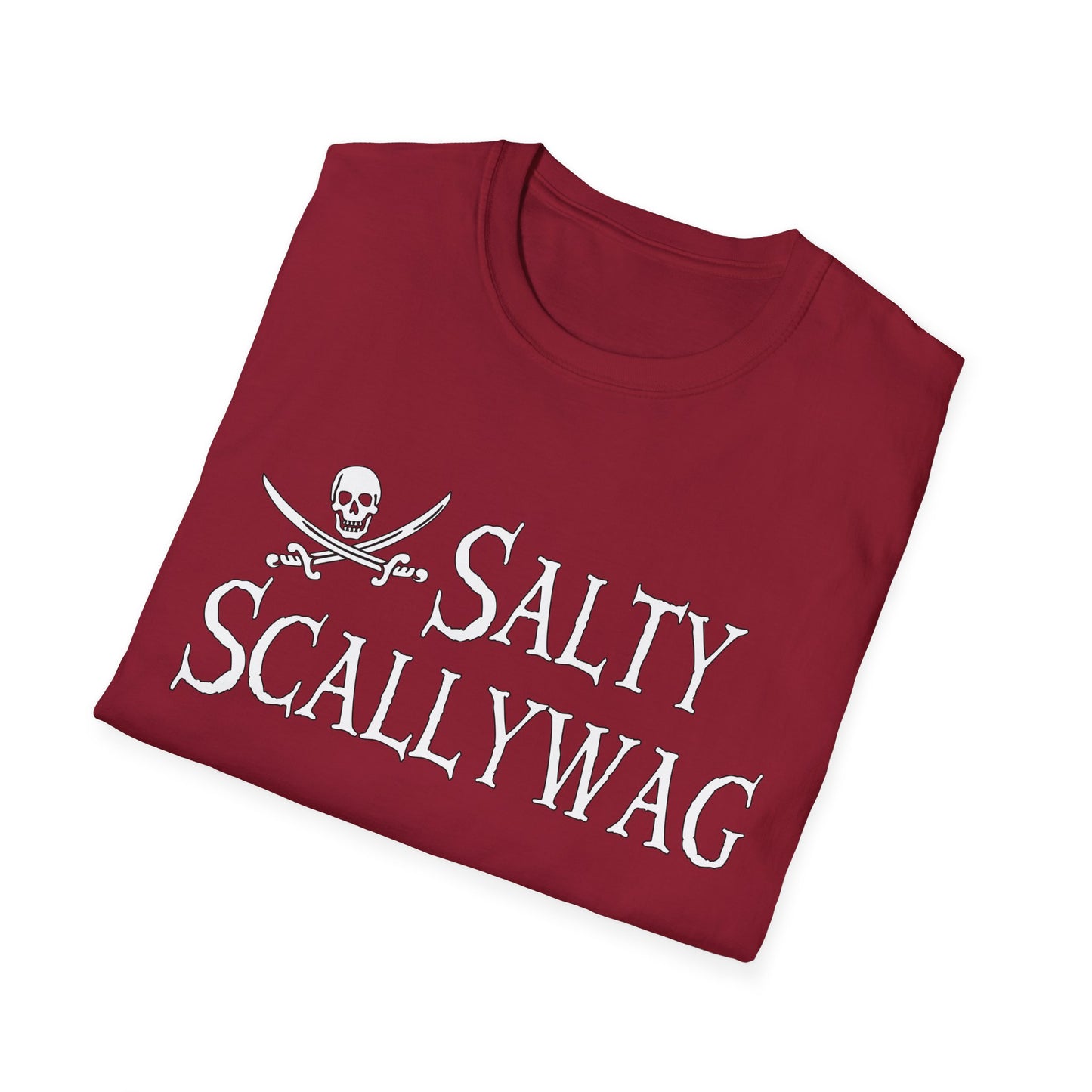 Jolly Roger Salty Scallywag Unisex Pirate T-Shirt
