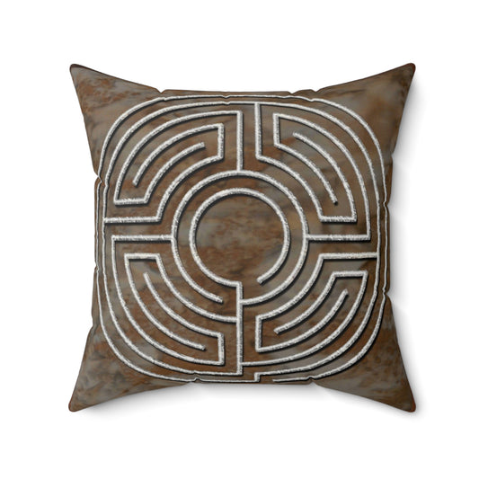 Double Labyrinth Therapy Pillow - Greek-Roman
