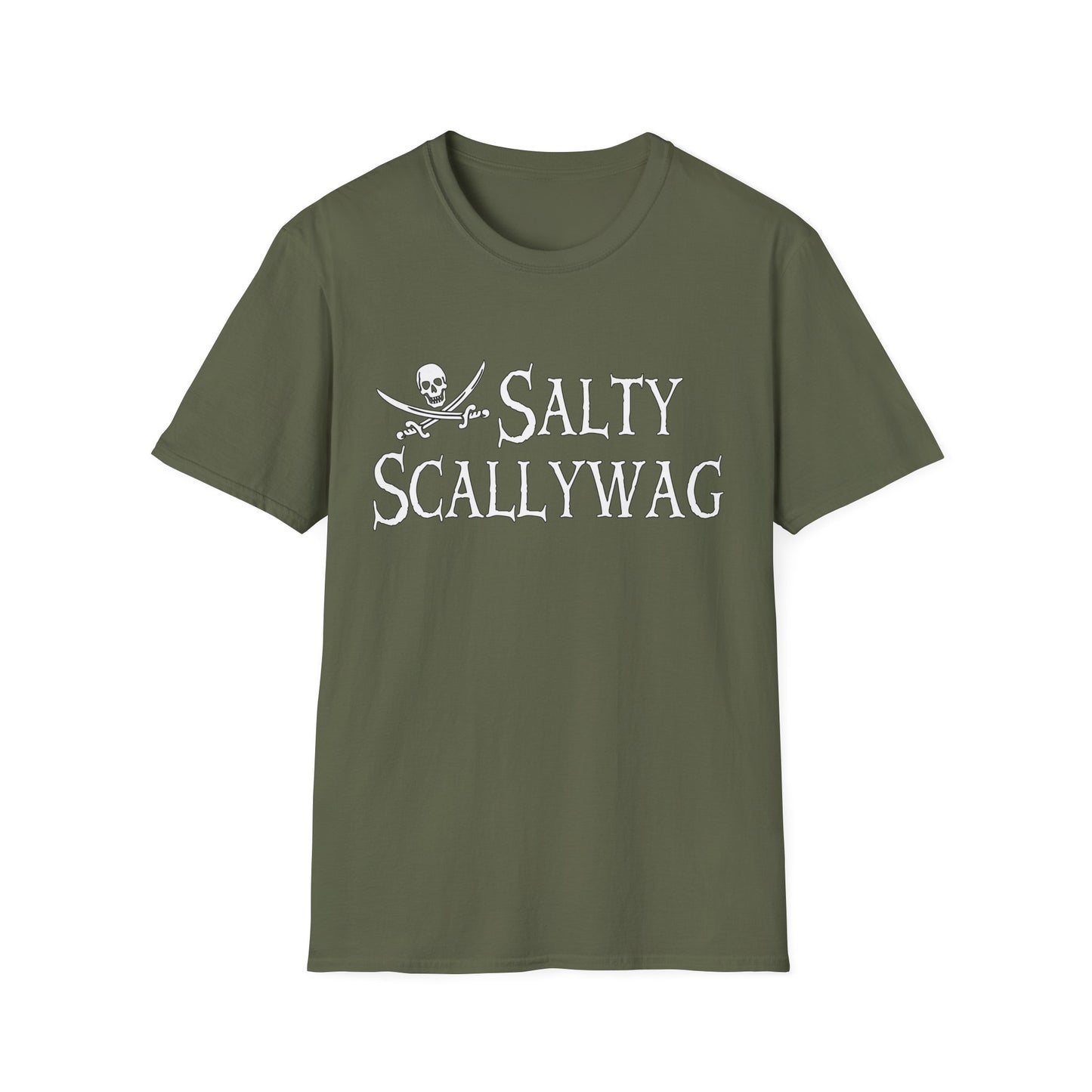 Jolly Roger Salty Scallywag Unisex Pirate T-Shirt