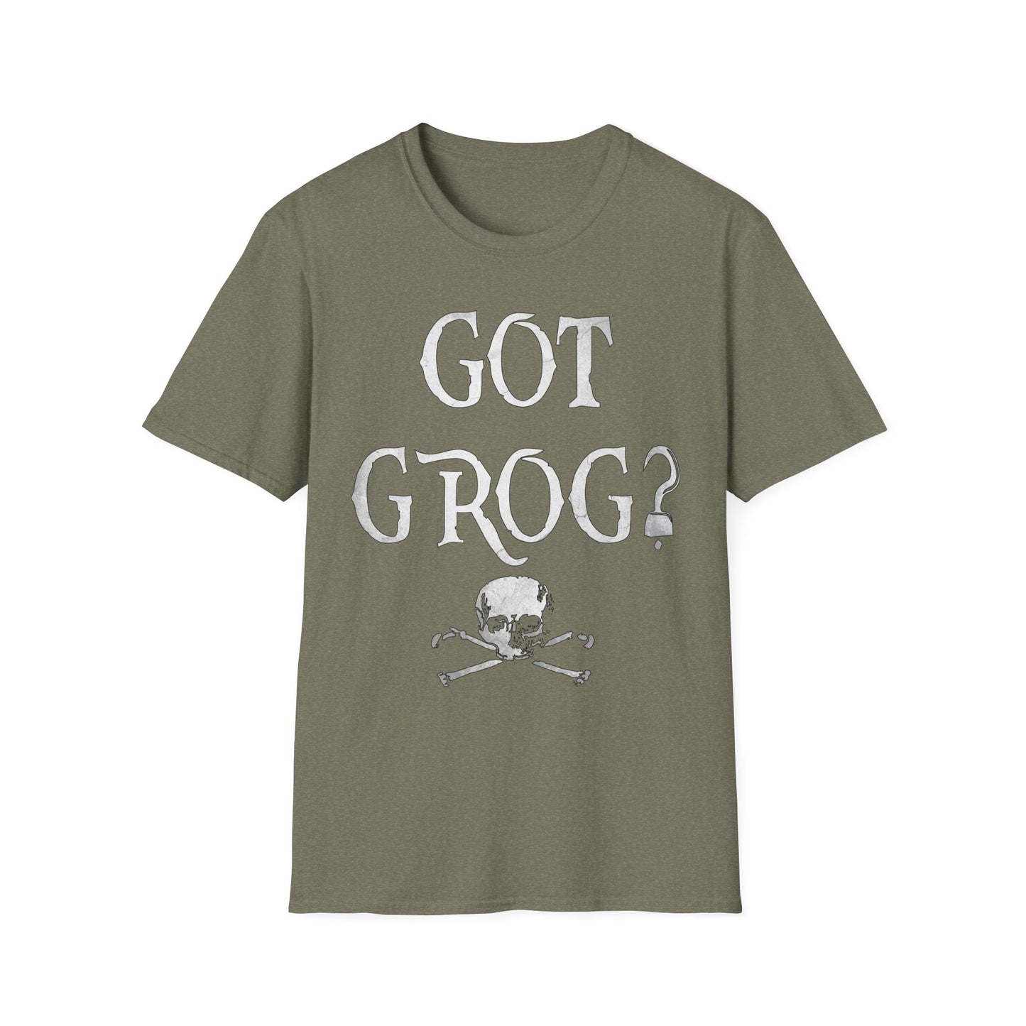 Got Grog? Unisex Heathered Softstyle Pirate T-Shirt