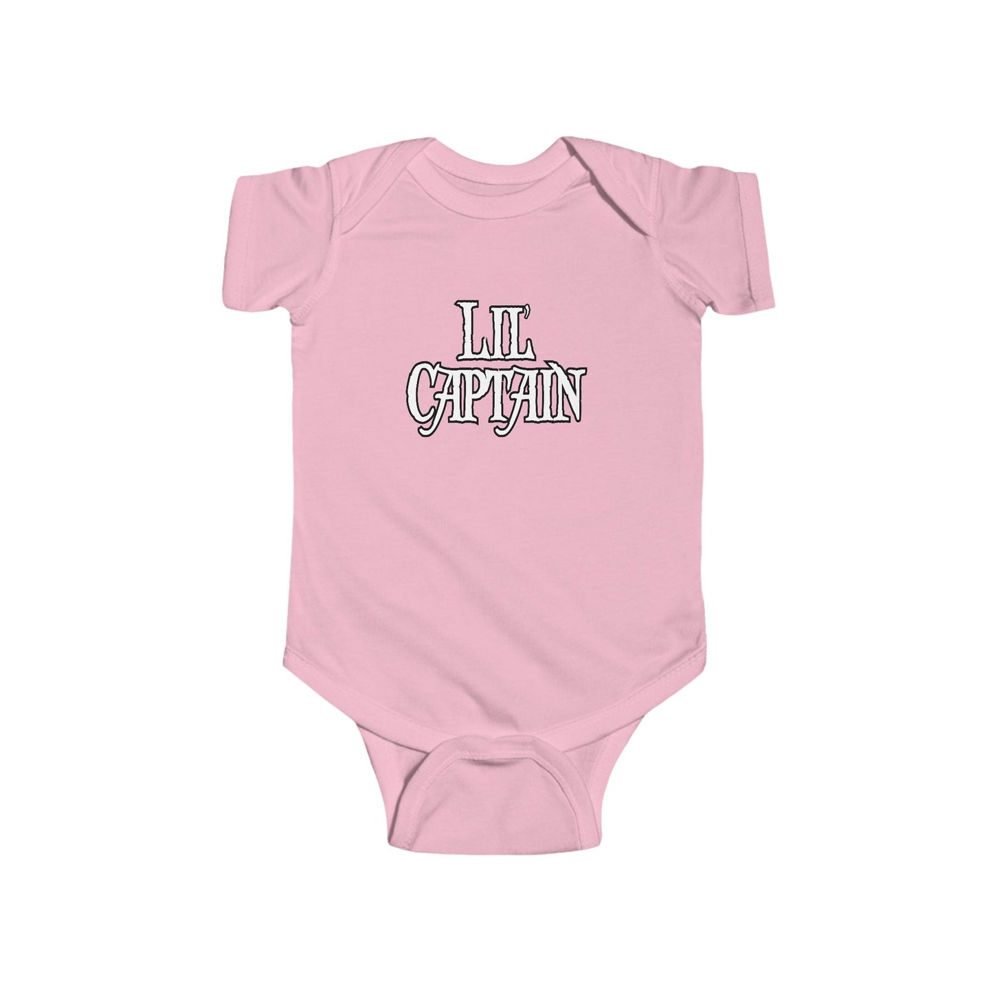 Lil Captain Double Print Pirate Baby Onesie