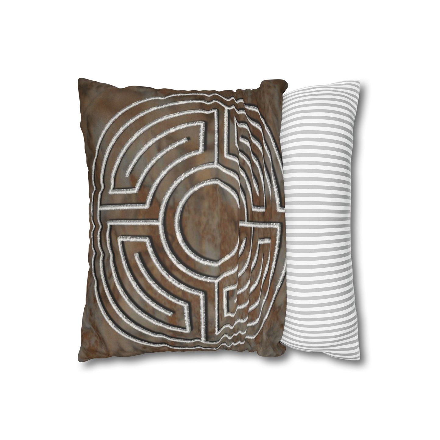 Double Labyrinth Pillowcase - Greek-Roman