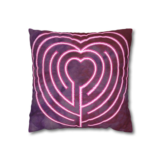 Double Labyrinth Pillowcase - Heart-Poitiers