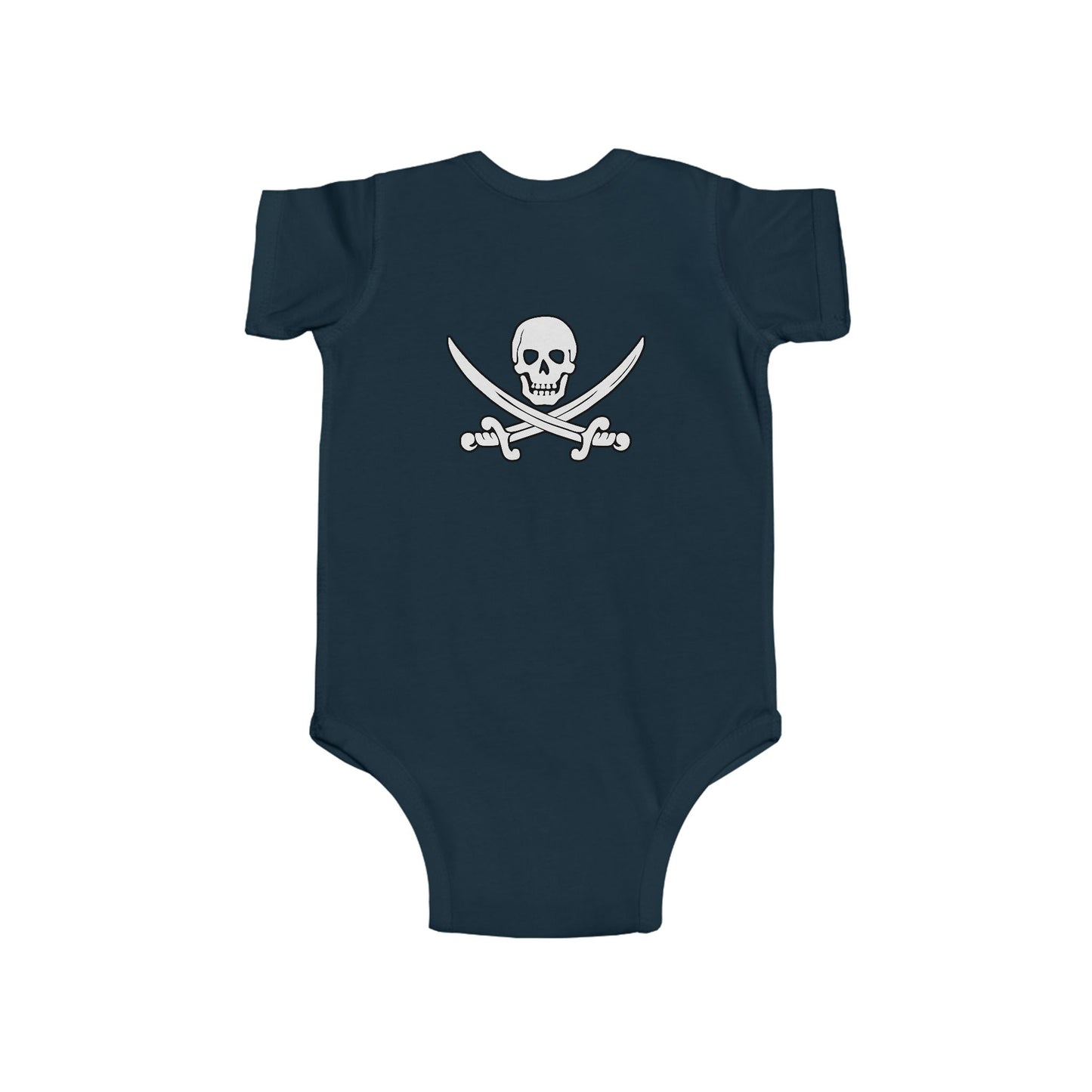 Me Mum's Chest Double Print Pirate Baby Onesie