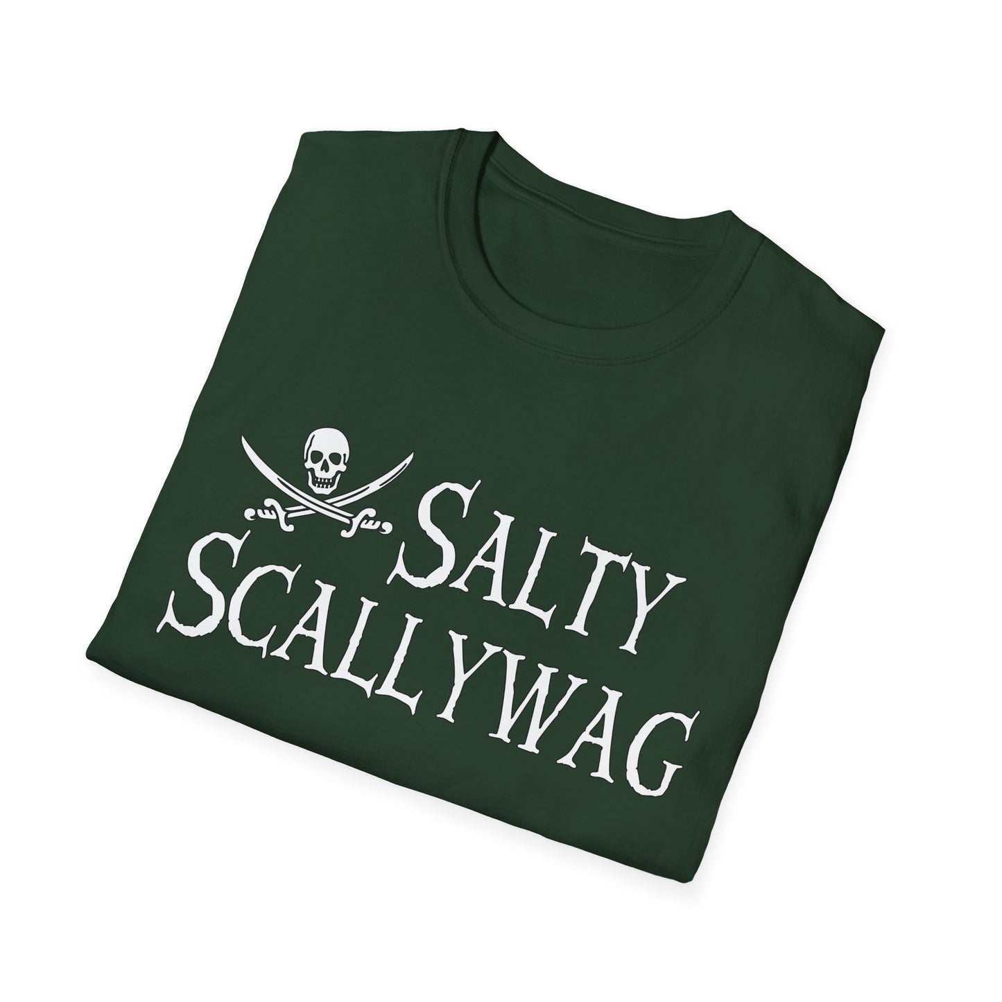 Jolly Roger Salty Scallywag Unisex Pirate T-Shirt