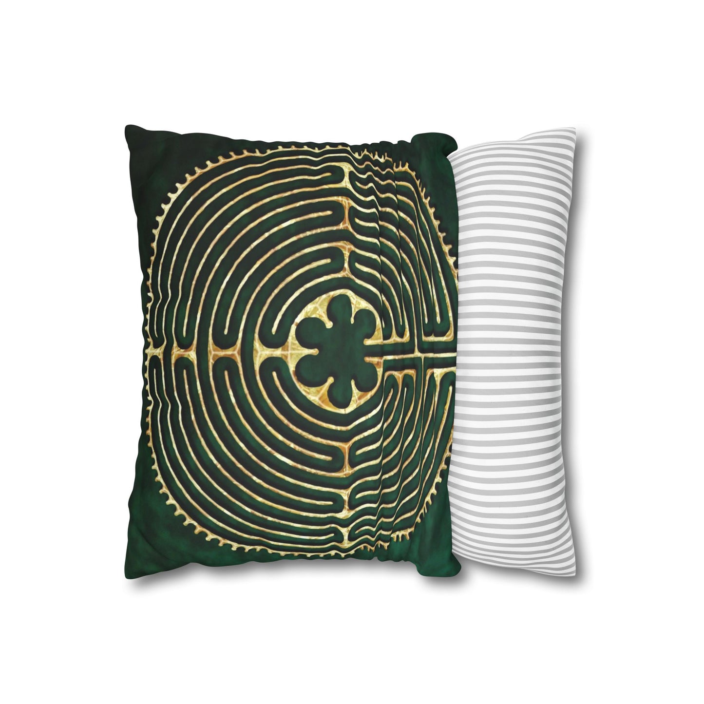 Double Labyrinth Pillowcase - Chartres-Abingdon