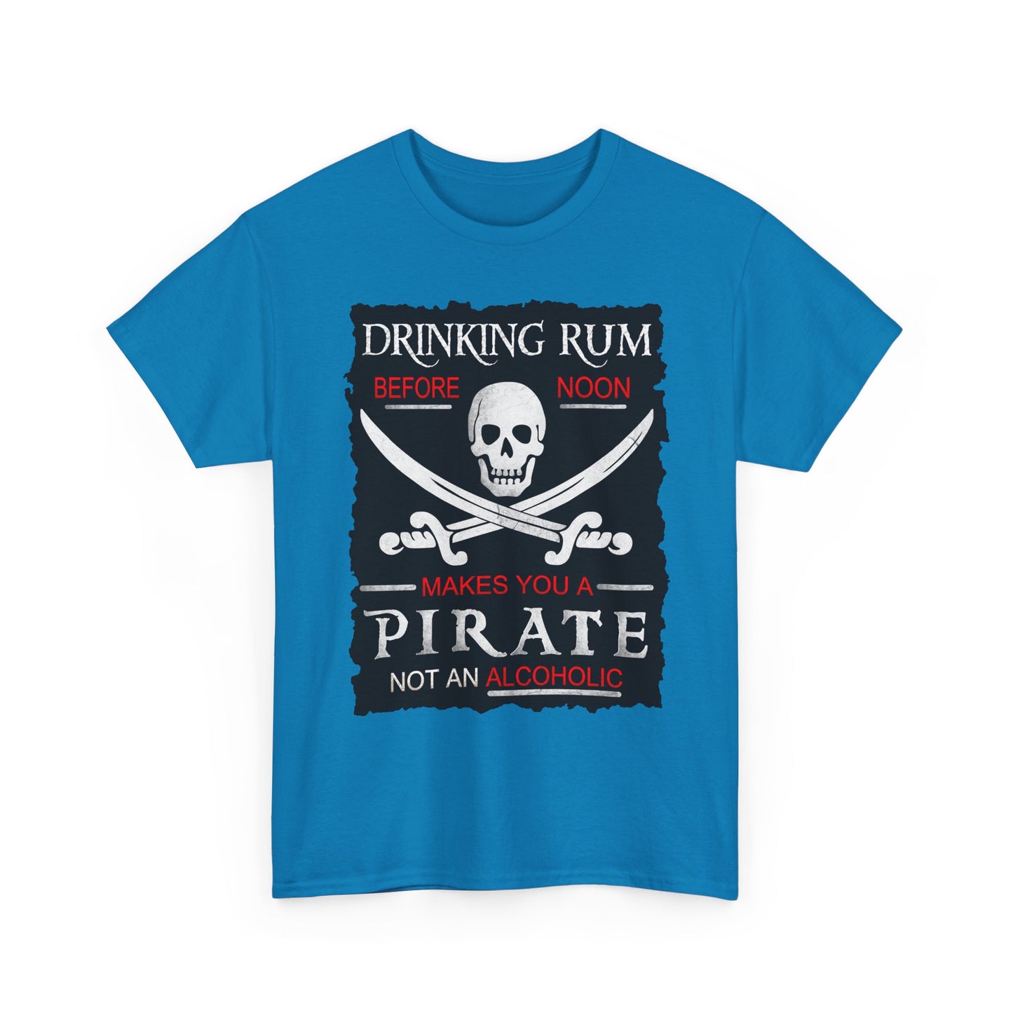 Drinking Rum Before Noon Unisex Pirate Tee - Torn Page