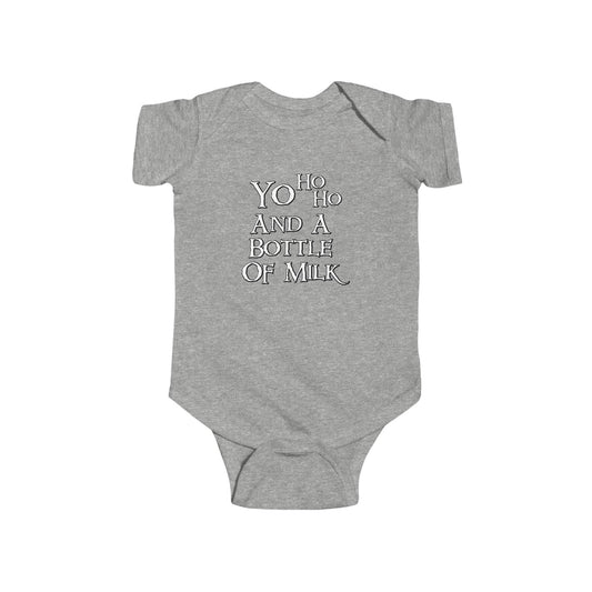 Bottle of Milk Pirate Baby Onesie