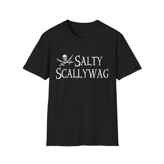 Jolly Roger Salty Scallywag Unisex Pirate T-Shirt