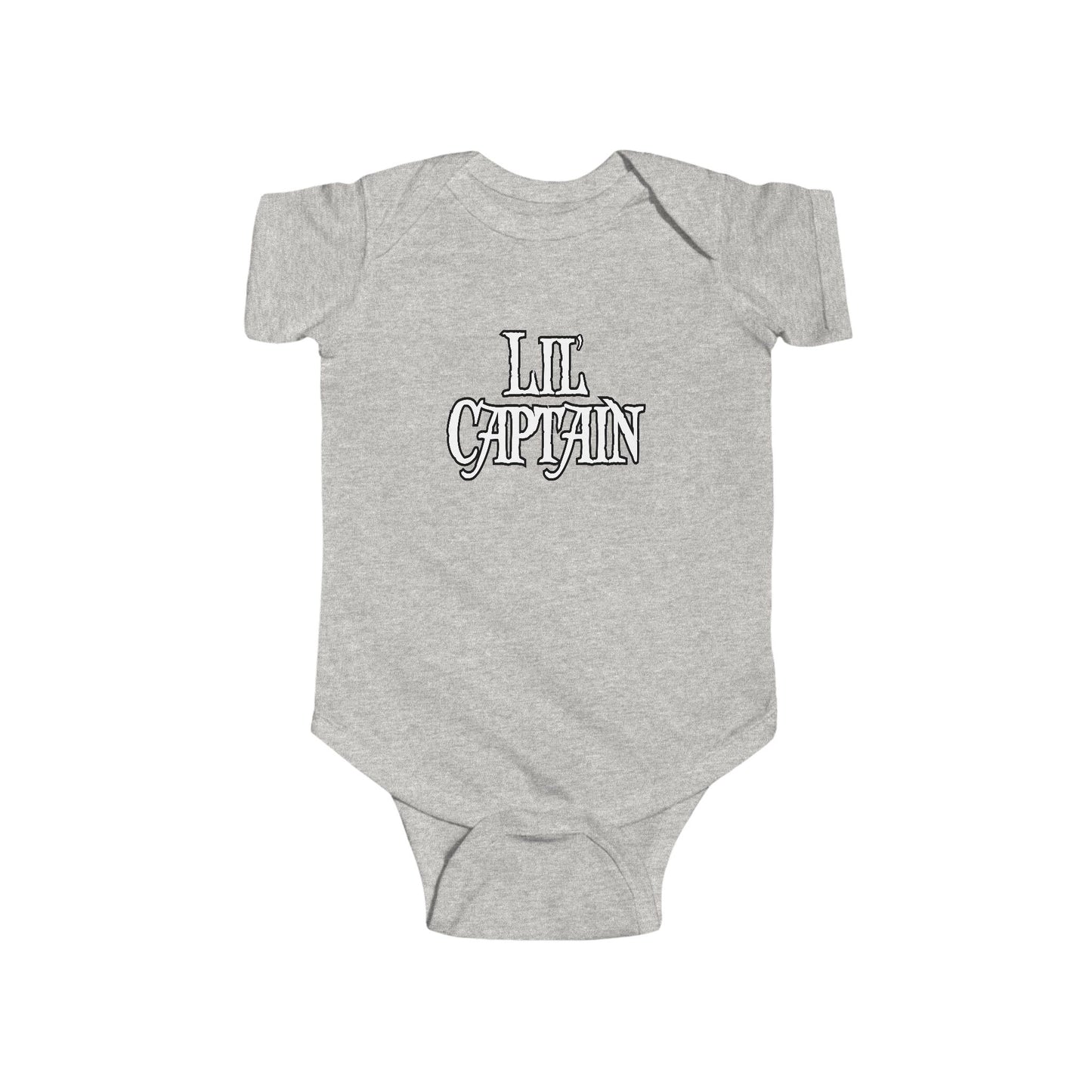 Lil Captain Double Print Pirate Baby Onesie