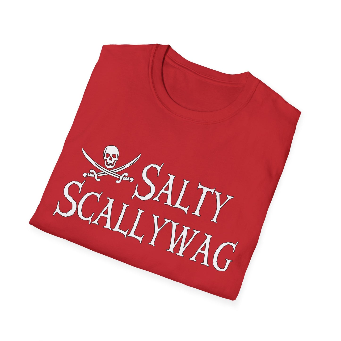 Jolly Roger Salty Scallywag Unisex Pirate T-Shirt