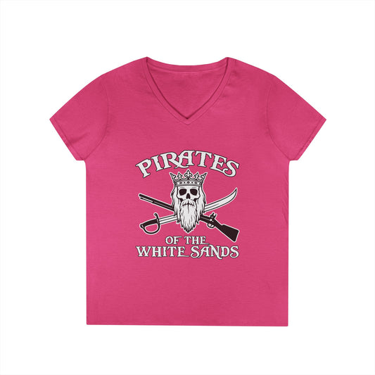 Pirates of the White Sands Womens V-Neck Tee