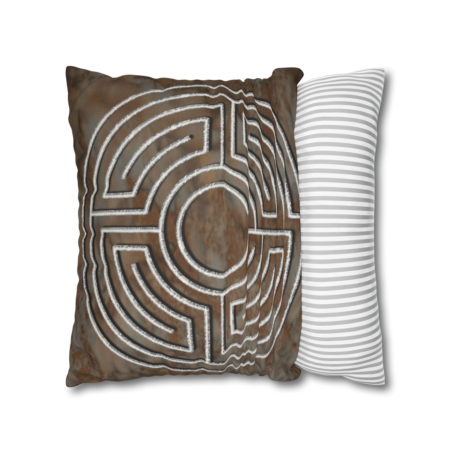 Double Labyrinth Pillowcase - Greek-Roman
