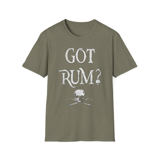 Got Rum? Unisex Heathered Softstyle Pirate Tee