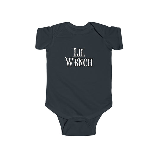 Lil Wench Double Print Pirate Baby Onesie