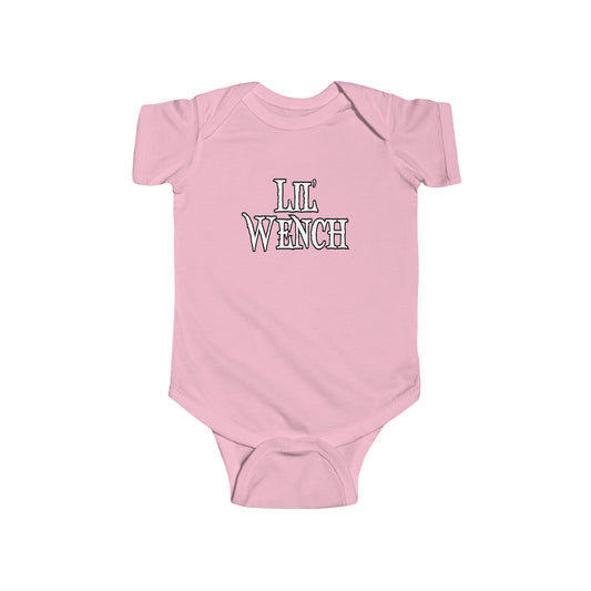 Lil Wench Double Print Pirate Baby Onesie