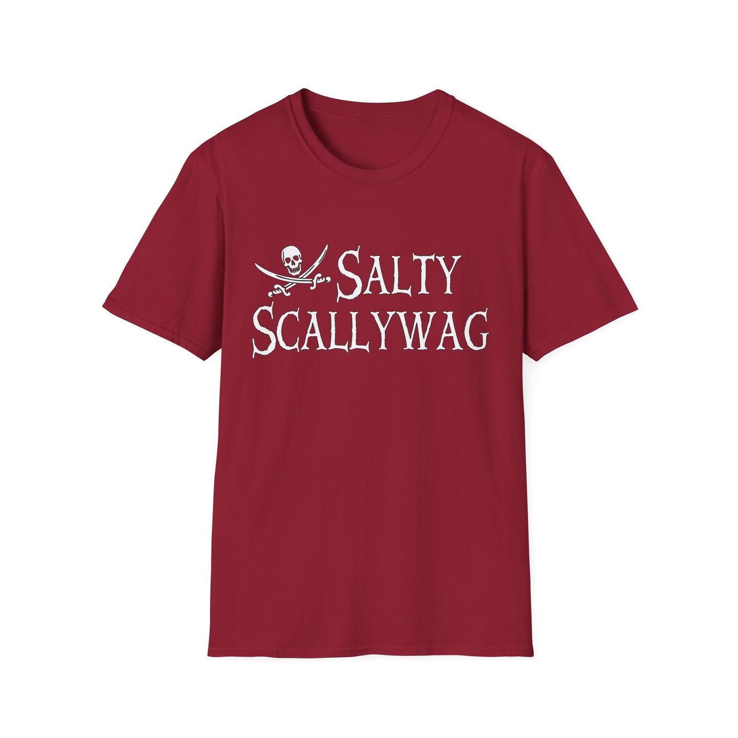 Jolly Roger Salty Scallywag Unisex Pirate T-Shirt