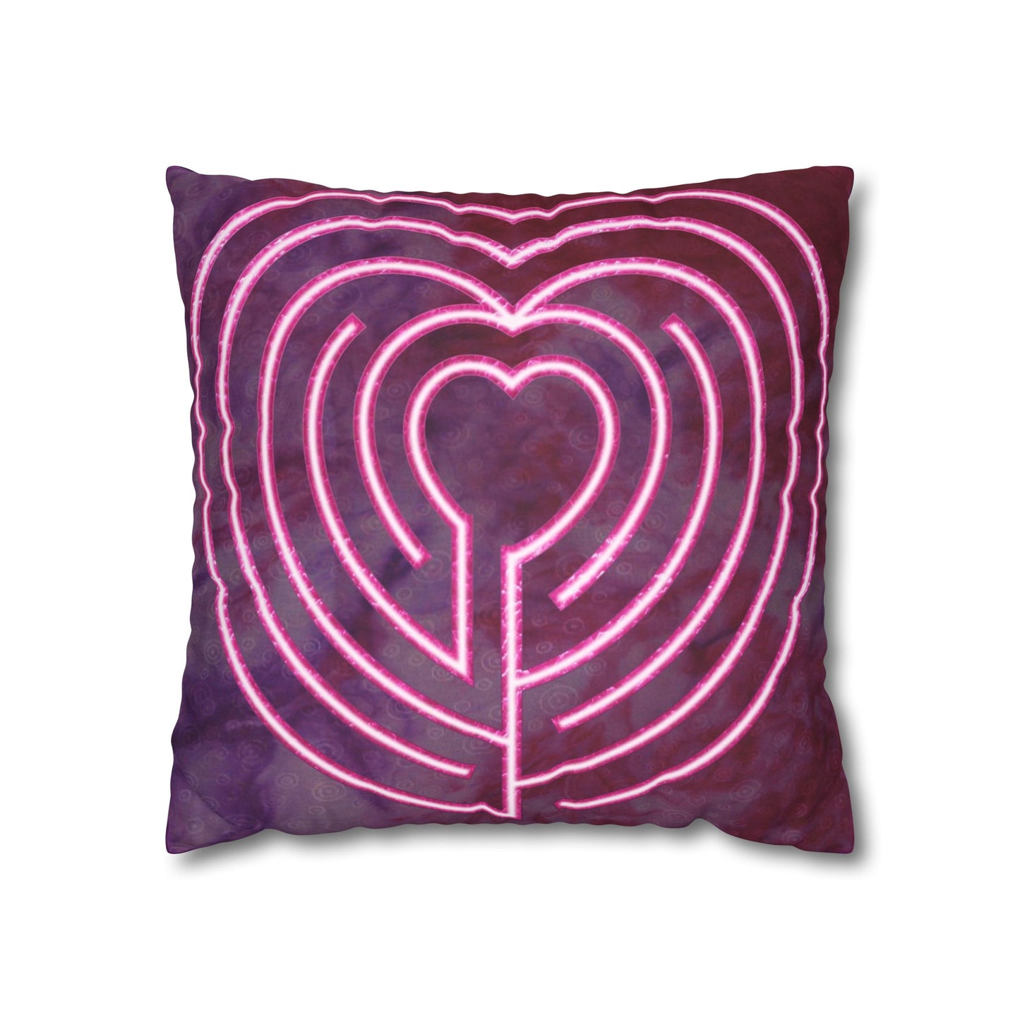 Double Labyrinth Pillowcase - Heart-Poitiers
