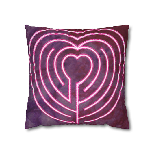 Double Labyrinth Pillowcase - Heart-Poitiers