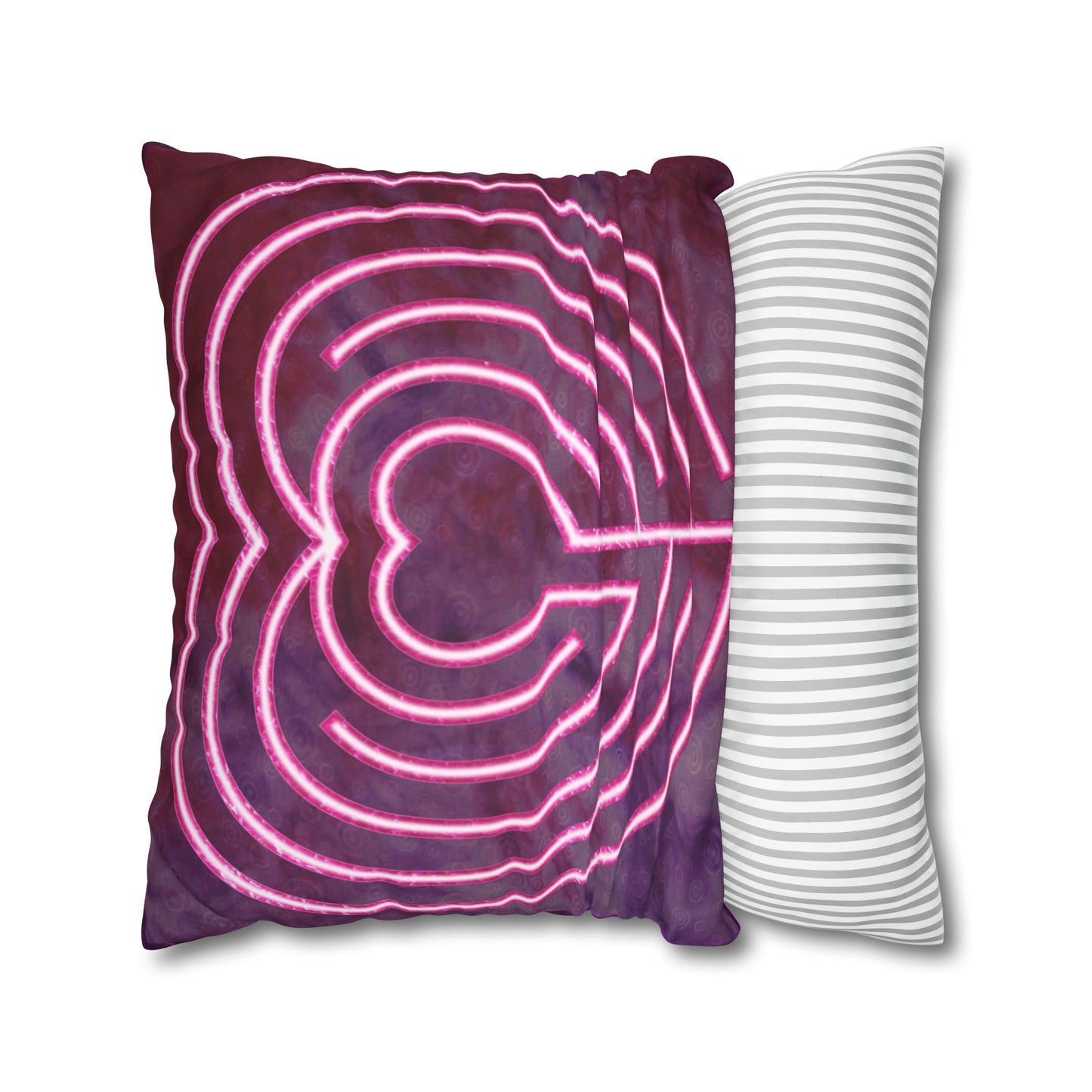 Double Labyrinth Pillowcase - Heart-Poitiers