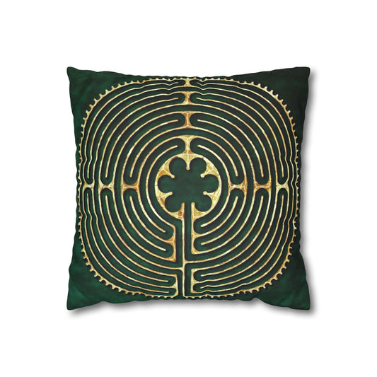 Double Labyrinth Pillowcase - Chartres-Abingdon